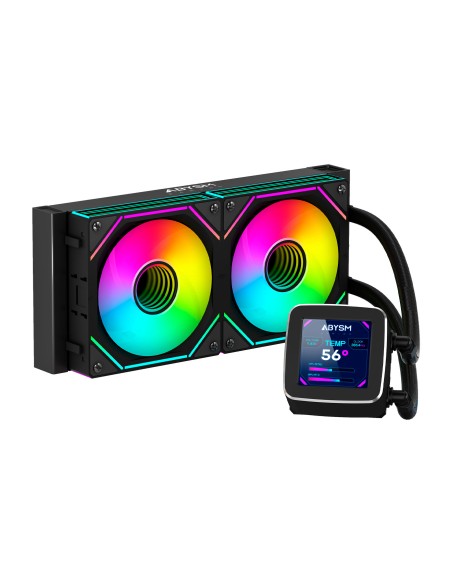 Oceanic LCD 240 ARGB Procesador Kit de refrigeración líquida 12 cm Negro 1 pieza(s)