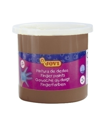 PINTURA DEDOS JOVI 125 ml MARRON - Pack de 5 unidades