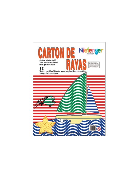 B.12U CARTON RAYAS NIEFENVER 34X32CM 0700129