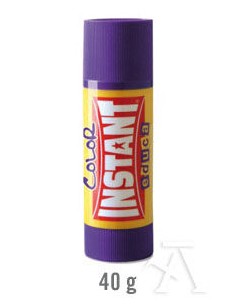 EXP 12 BARRAS PEGAMENTO COLOR 40G INSTANT EDUCA