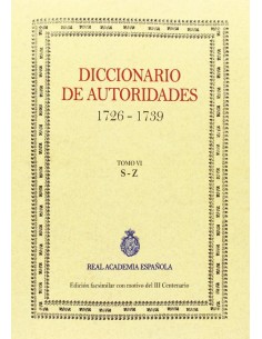 Diccionario de Autoridades vol VI