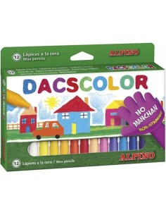 ESTUCHE 12 CERAS DACSCOLOR SEMIBLANDAS