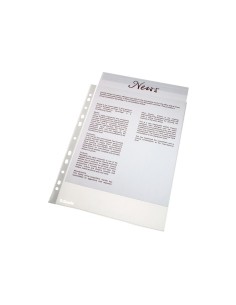 Embossed Economy Pockets protector de hojas A4