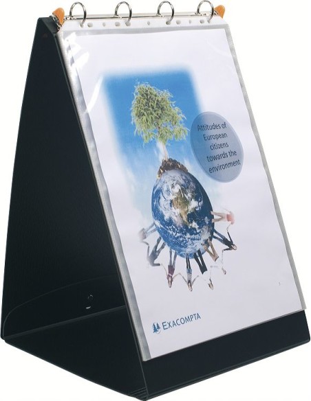 56134E carpeta de cartón A3 Negro