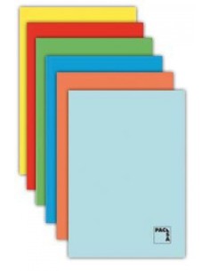 Paq 10 libreta a4 48h 70g cuadricula 5x5 c m tapa gofrada colores surtidos pacsa