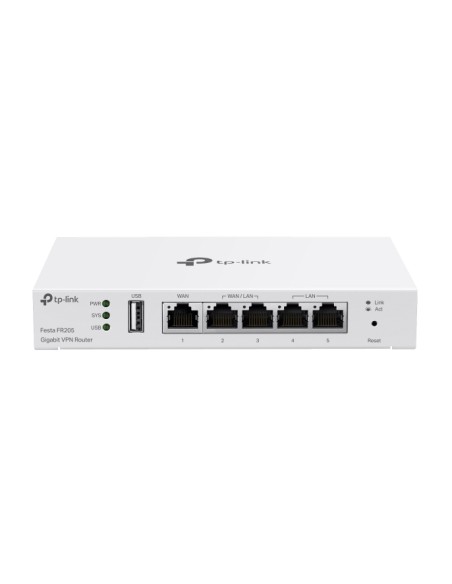 Festa FR205 router 10 Gigabit Ethernet, 100 Gigabit Ethernet, Gigabit Ethernet Blanco