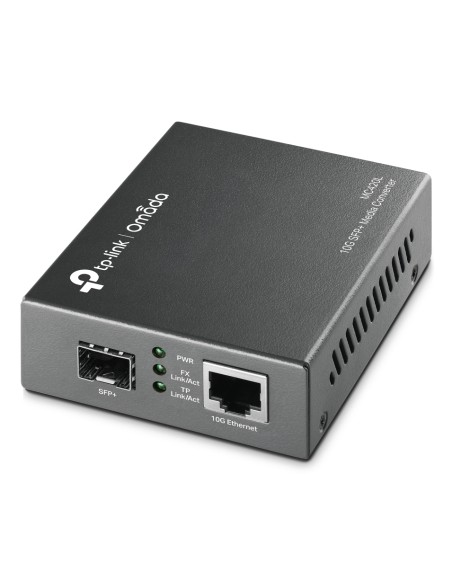 MC420L convertidor de medio 10000 Mbit/s Multimodo, Monomodo Negro