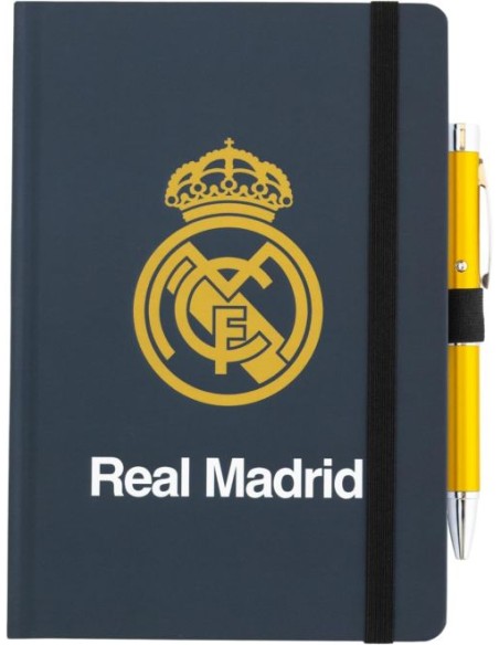 CUADERNO PREMIUM A5 CON BOLIGRAFO PROYECTOR REAL MADRID