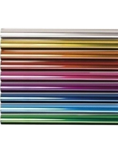 Rollo 25 hojas microperforadas papel celofan 05x1625m rosa