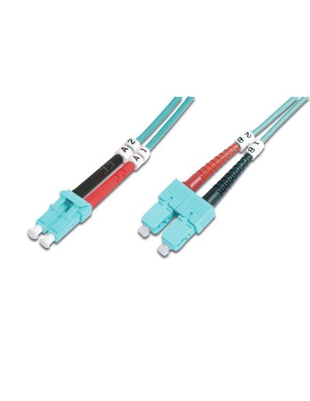 Cable de conexión de fibra óptica multimode OM 3, LC/SC
