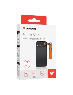 Pocket SSD 2 TB USB Tipo C 3.2 Gen 2 (3.1 Gen 2) Negro, Naranja