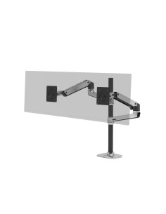 LX Series LX Dual Stacking Arm Tall Pole 101,6 cm (40") Aluminio Escritorio