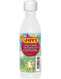 BOTE TEMPERA LIQUIDA JOVI 250ML BLANCO