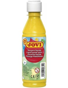BOTE TEMPERA LIQUIDA JOVI 250ML AMARILLO CLARO