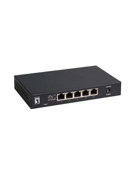 GEU-0525 switch No administrado 2.5G Ethernet (100/1000/2500) Negro