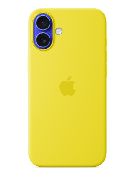 Funda de silicona con MagSafe para el iPhone 16 Plus - Amarillo carambola
