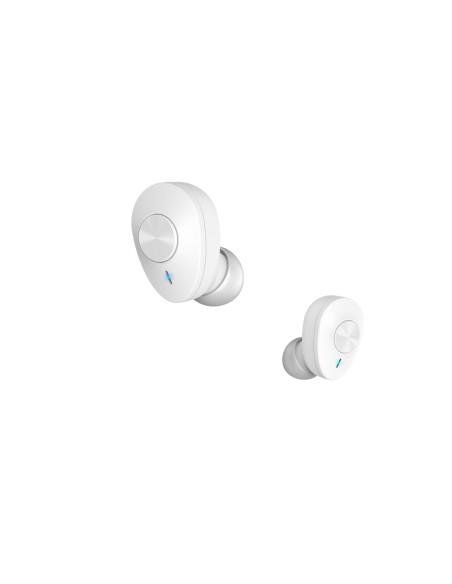 Freedom Buddy Auriculares True Wireless Stereo (TWS) Dentro de oído Llamadas/Música Bluetooth Gris claro, Blanco