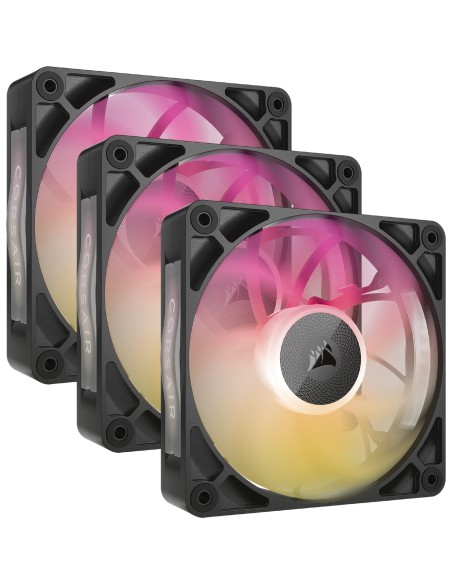 iCUE LINK RX120 MAX RGB Carcasa del ordenador Ventilador 12 cm Negro 3 pieza(s)