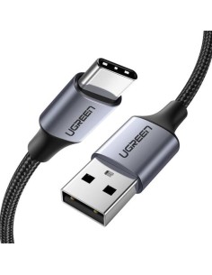 60126 cable USB 1 m USB C USB A Negro, Gris