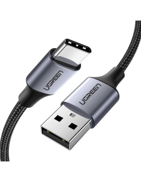 60126 cable USB 1 m USB C USB A Negro, Gris