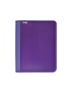 CARP. 4AN ZIPPER+BOLSI. SUPRA OFFICE BOX A4 MORADO