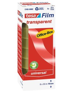 57405 cinta adhesiva 33 m Polipropileno (PP) Transparente 8 pieza(s)