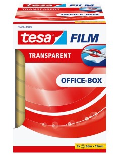 57406-00002-01 cinta adhesiva 66 m Transparente 8 pieza(s)