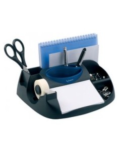 575100 porta lápices Negro, Azul De plástico