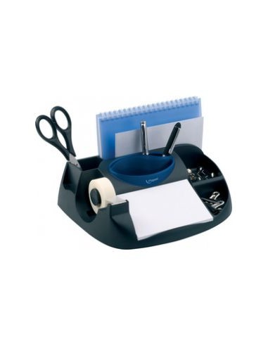 575100 porta lápices Negro, Azul De plástico