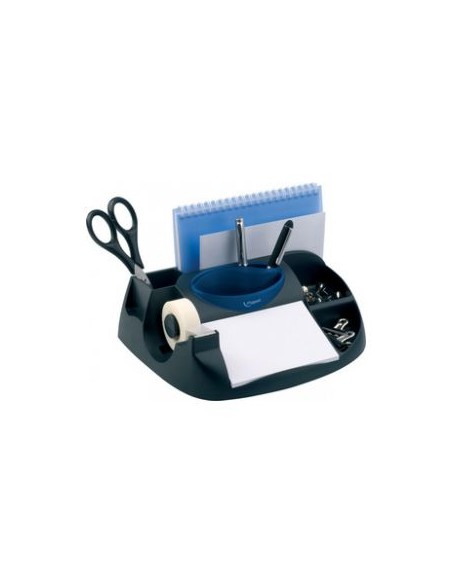 575100 porta lápices Negro, Azul De plástico