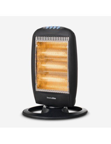 UCH91000-21 calefactor eléctrico Interior Negro 1200 W Calefactor eléctrico halógeno
