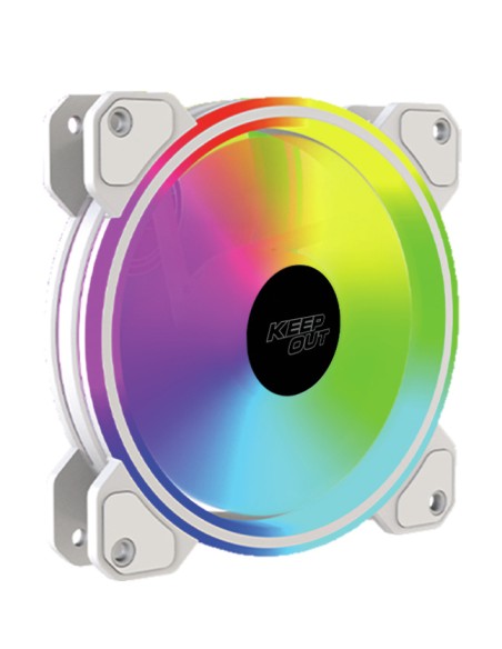 XFC-120DRW sistema de refrigeración para ordenador Carcasa del ordenador Ventilador 12 cm Blanco