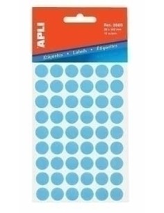Circular labels 5 sheets 13 x 13mm Blue etiqueta autoadhesiva Azul 175 pieza(s)