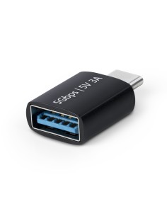 Adaptador USB-C a USB-A - USB Tipo C 5Gbps - Conversor USB Tipo C a USB-A - USB-C Macho a USB-A Hembra - Carcasa de Metal