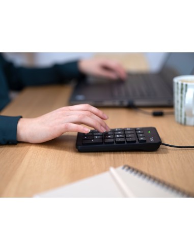 22221 teclado numérico Portátil/PC USB Negro