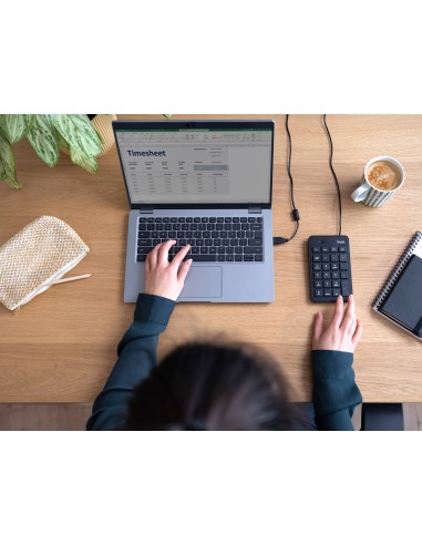 22221 teclado numérico Portátil/PC USB Negro