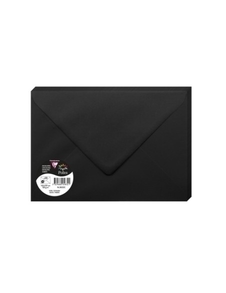 SOBRE CLAIREFONTAINE 162x229 NEGRO P/20