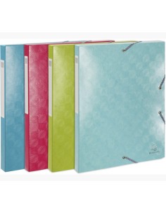 59230E carpeta Azul, Verde, Rojo, Turquesa A4