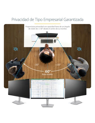 Filtro de Privacidad de 22 Pulgadas 16:9 para Monitor - Pantalla de Privacidad Protector Anti Brillo - Anti Luz Azul con Reducc
