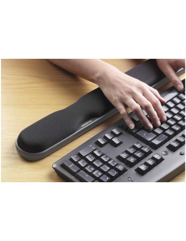 Reposamuñecas gel teclado dos alturas negro