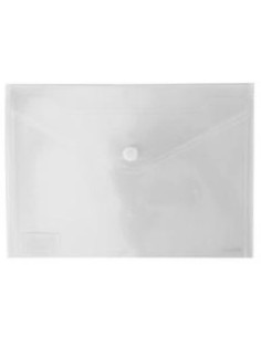 Paq 10 carpeta sobre a5 transparente cierre velcro polipropileno