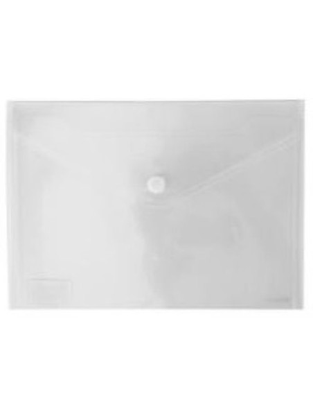 Paq 10 carpeta sobre a5 transparente cierre velcro polipropileno