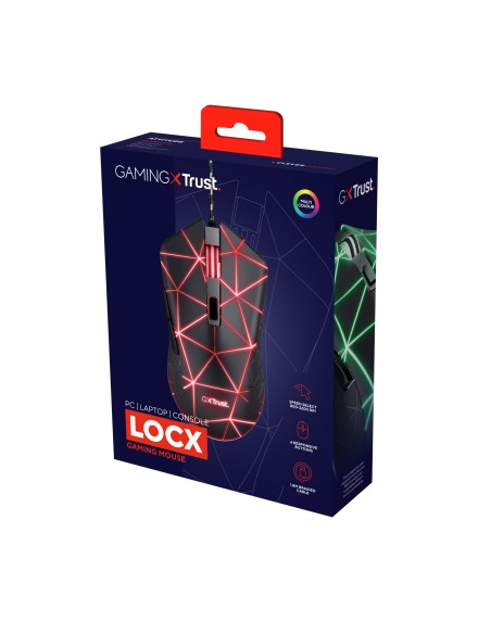 GXT 133 Locx ratón mano derecha USB tipo A Óptico 4000 DPI GXT 133 Locx ratón mano derecha USB tipo A Óptico 4000 DPI