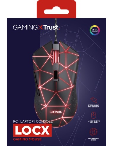 GXT 133 Locx ratón mano derecha USB tipo A Óptico 4000 DPI