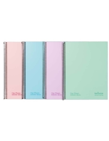 BLOC NAVIGATOR A4 120h CD.5 PASTEL SURTI - Pack de 5 unidades