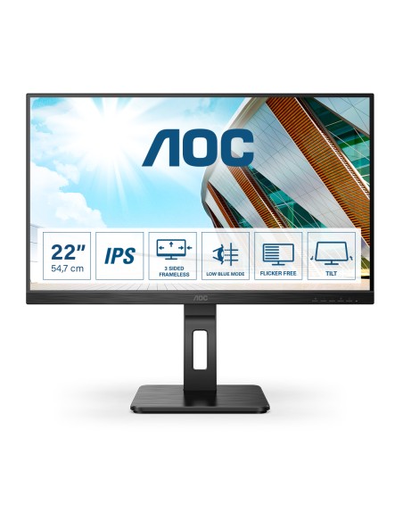 P2 22P2DU LED display 54,6 cm (21.5") 1920 x 1080 Pixeles Full HD Negro