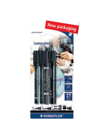 60 BK marcador permanente Negro 4 pieza(s)