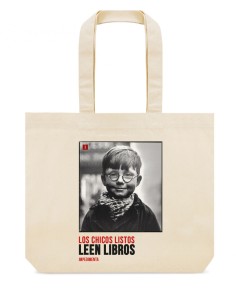 BOLSA DE TELA LOS CHICOS LISTOS LEEN LIBROS 