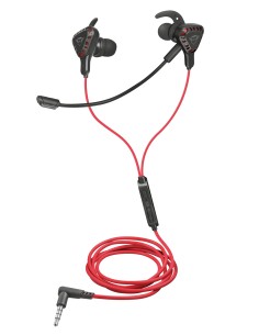 TRU GXT 408 Auriculares Alámbrico Dentro de oído Juego Negro, Rojo 2