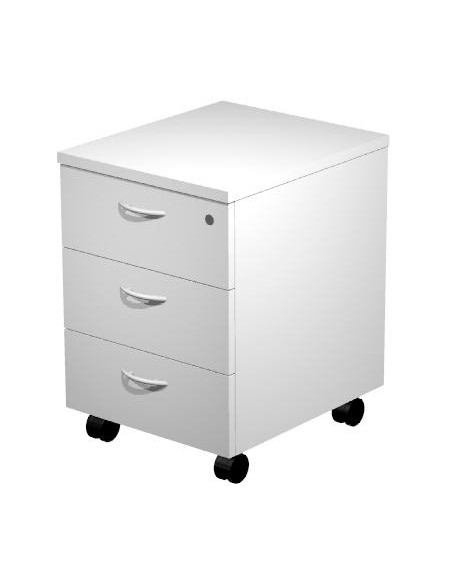 ARTEXPORT CAJONERA PRESTO 3 CAJONES C/RUEDAS GUÍAS METÁLICAS CERRADURA GRIS -DESMONTADO-